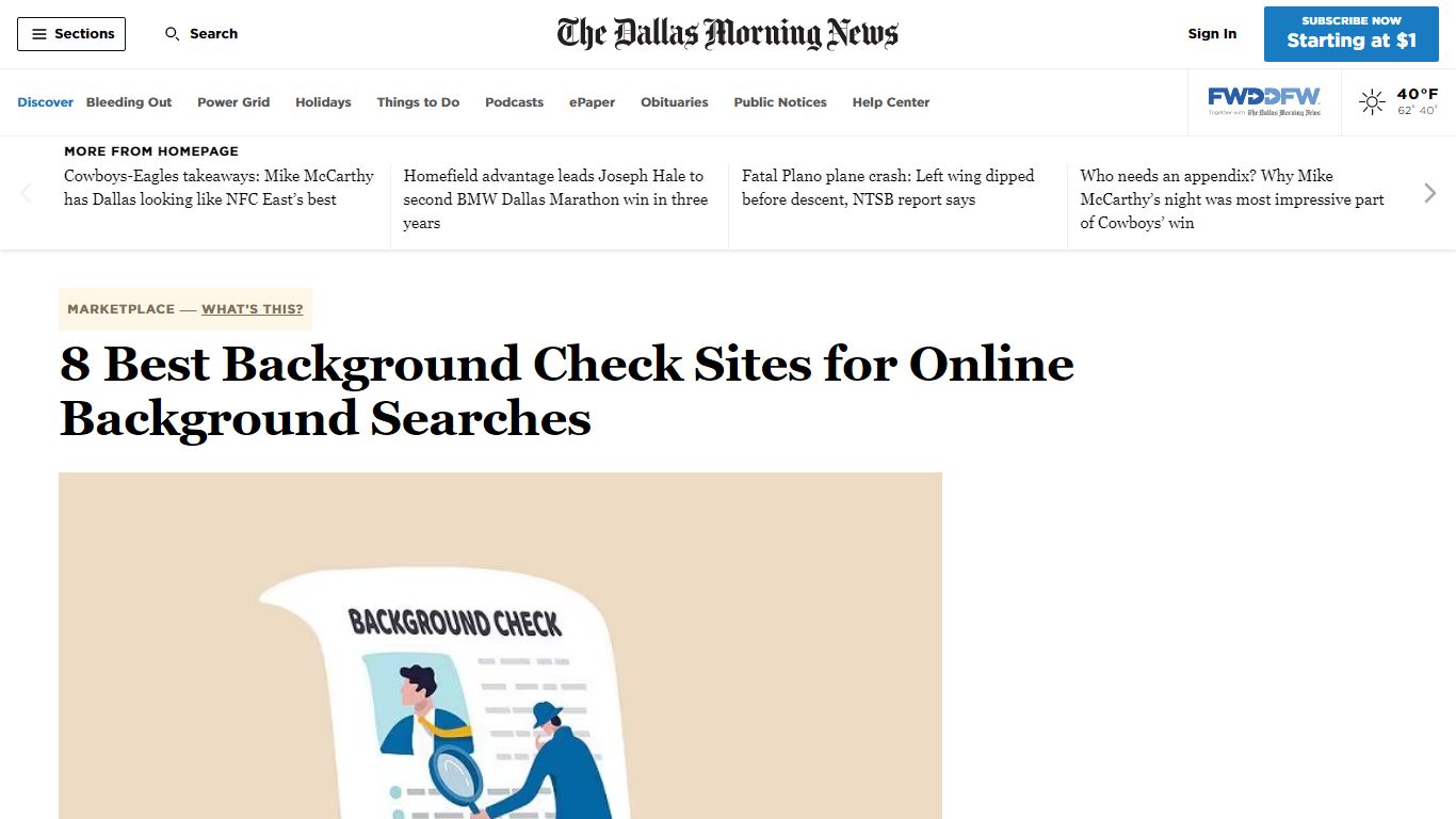 8 Best Background Check Sites for Online Background Searches - Dallas News